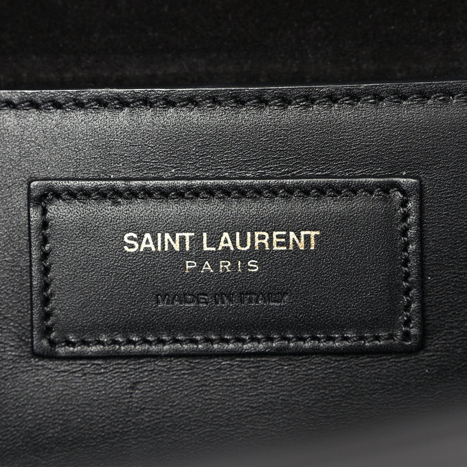 Saint Laurent Calfskin Classic Monogram Tassel Clutch Black 7 of 7