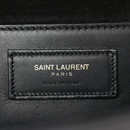 Saint Laurent Calfskin Classic Monogram Tassel Clutch Black 7 of 7