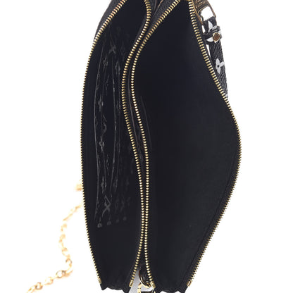 Louis Vuitton Monogram Giant Jungle Pochette Double Zip Black 8 of 11
