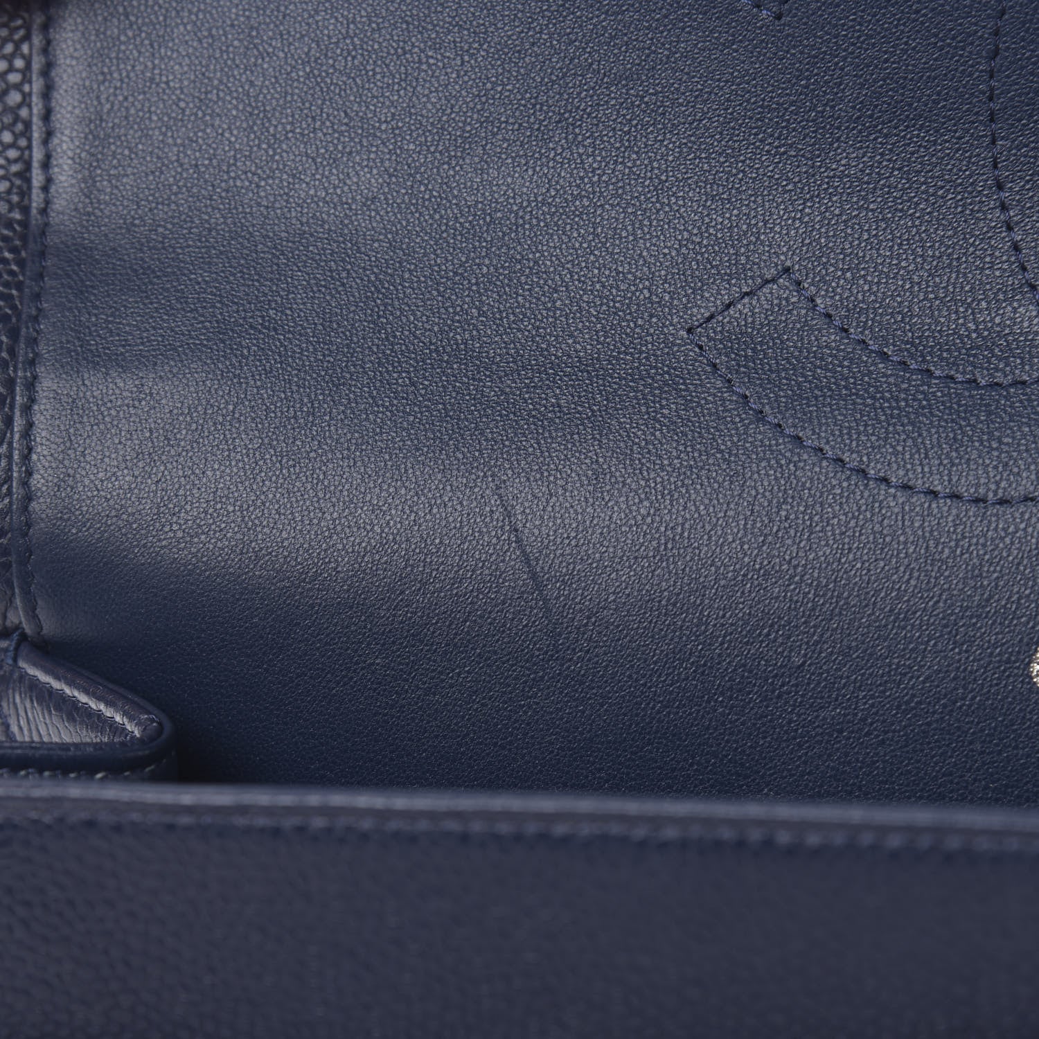 Chanel Caviar Quilted Jumbo Double Flap Navy Blue 14 of 14