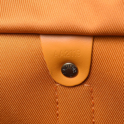 Louis Vuitton Denim Monogram Keepall Bandouliere 50 Ocre 7 of 11