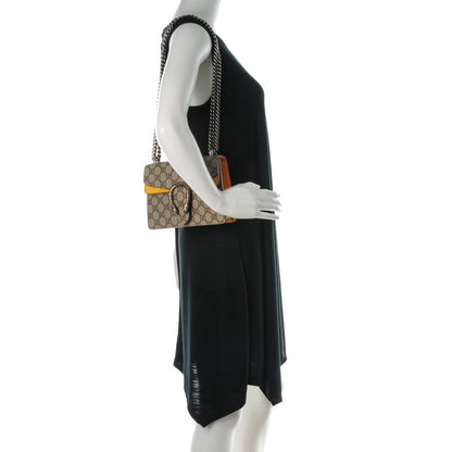 Gucci GG Supreme Monogram Mini Dionysus Shoulder Bag Yellow 2 of 7
