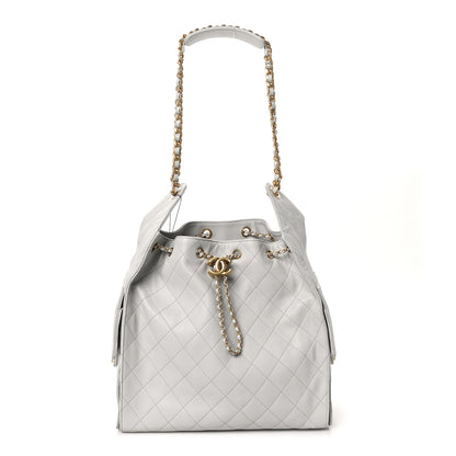 Chanel Caviar Quilted Medium Chanel 25 Handbag Light Gray 1 of 11