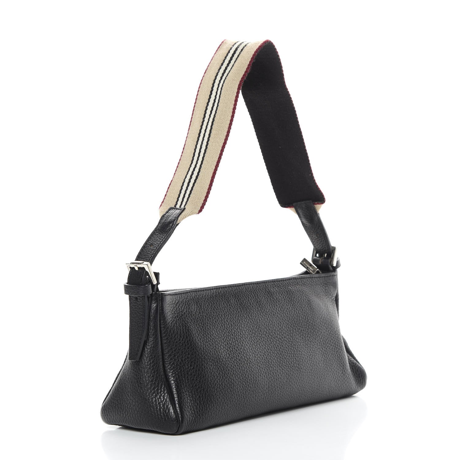 Burberry Soft Grain Calfskin Shoulder Bag Black 3 of 10