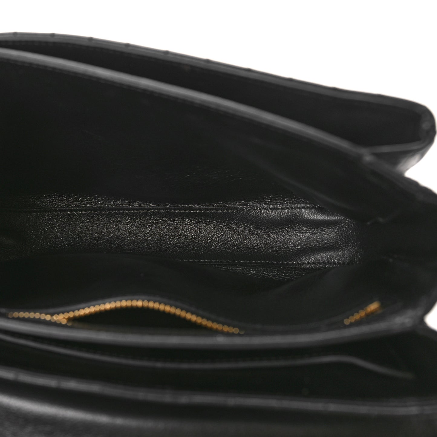Calfskin Quilted Medium C Bag Black