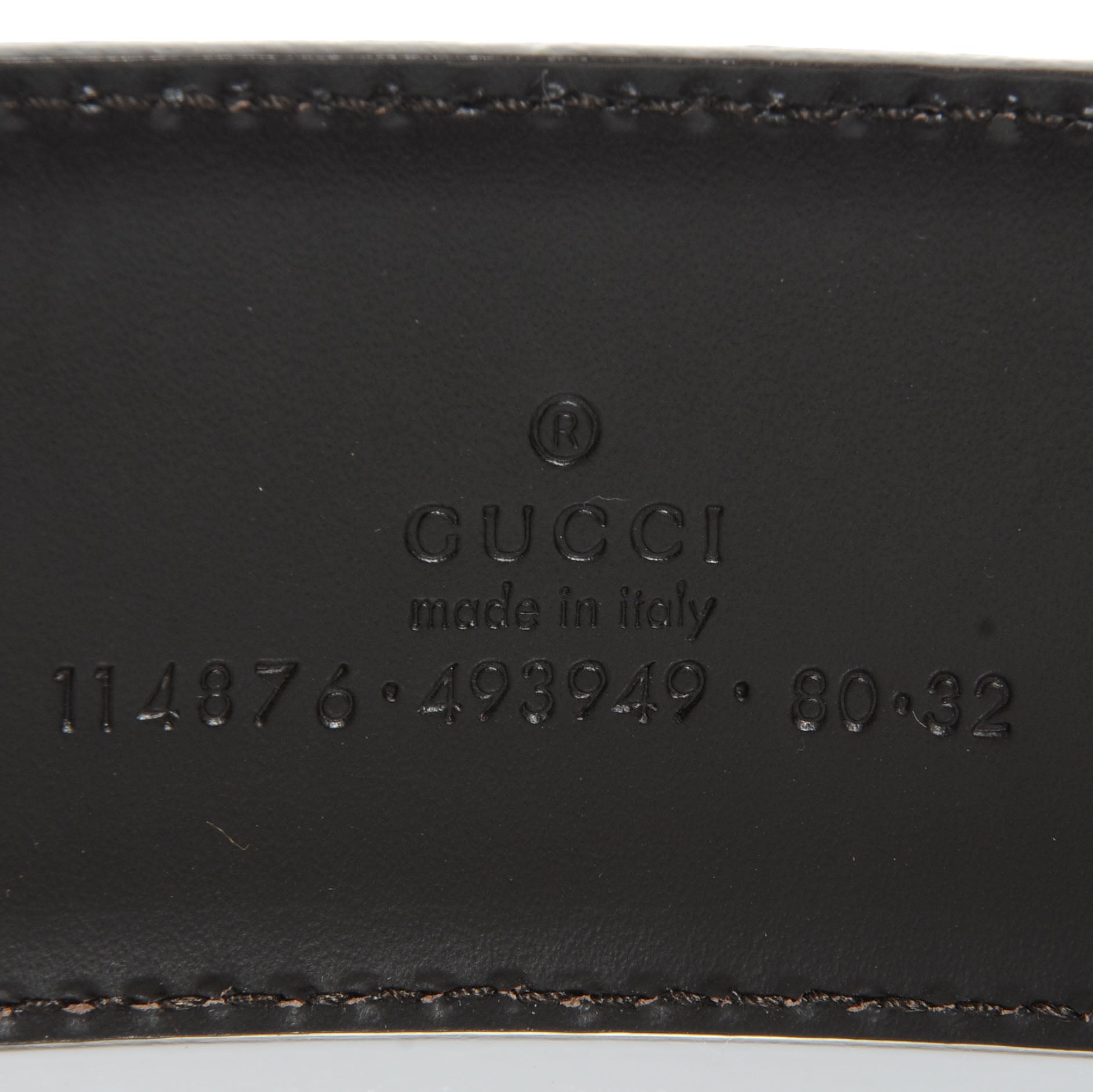 Gucci Monogram Interlocking G Belt 80 32 Ebony 4 of 4