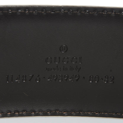 Gucci Monogram Interlocking G Belt 80 32 Ebony 4 of 4