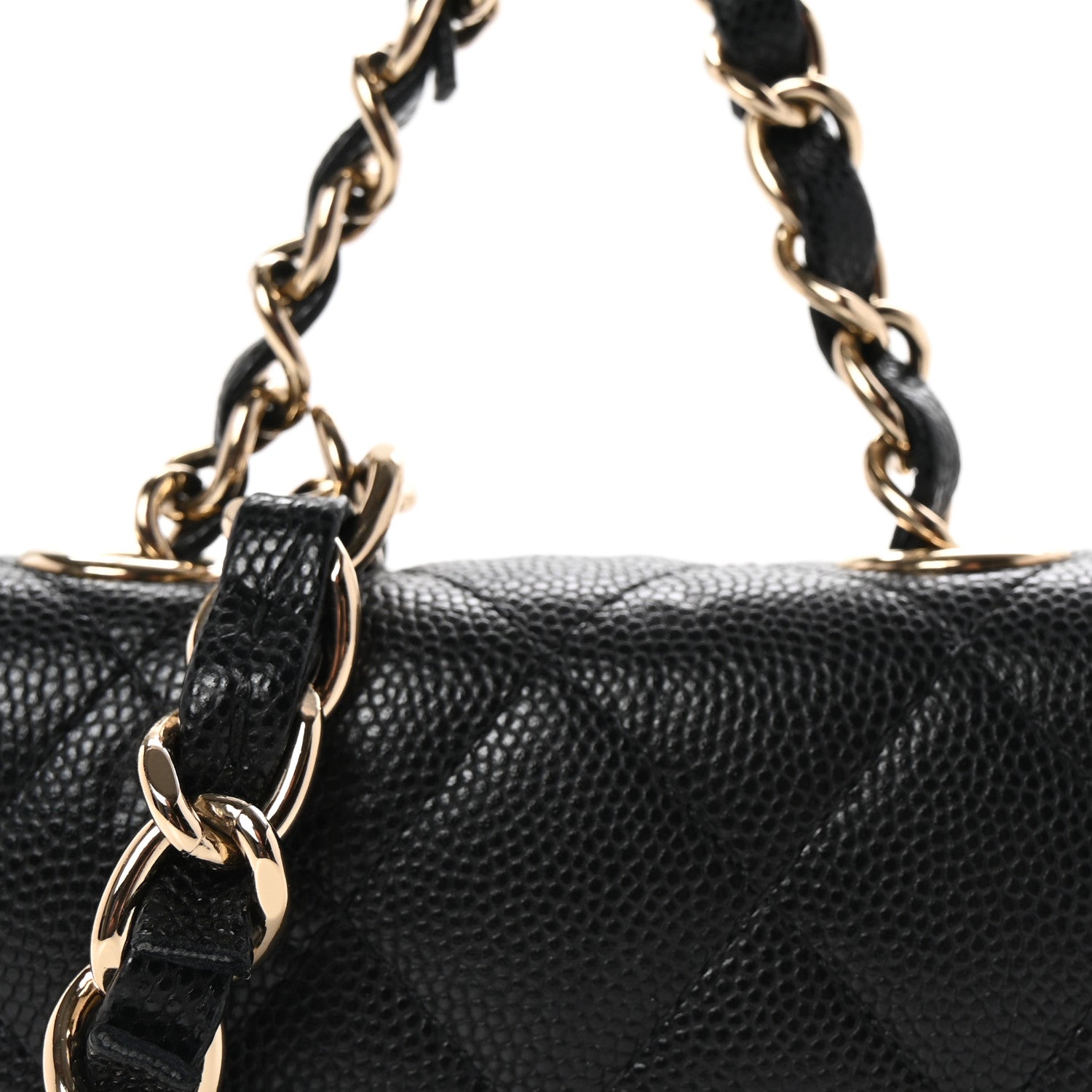 Chanel Caviar Quilted Mini Chain Belt Bag Black 9 of 12