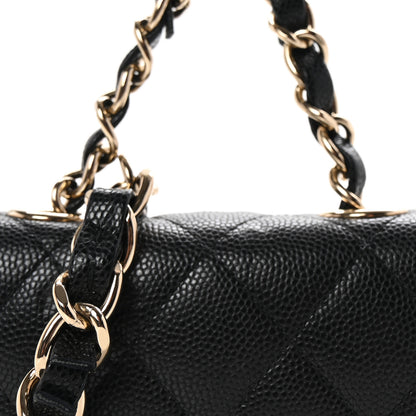 Chanel Caviar Quilted Mini Chain Belt Bag Black 9 of 12