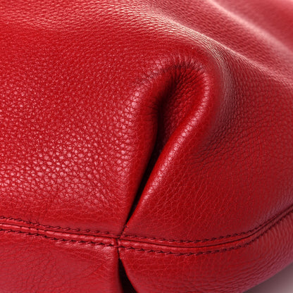 Gucci Pebbled Calfskin Large Soho Hobo Red 13 of 17