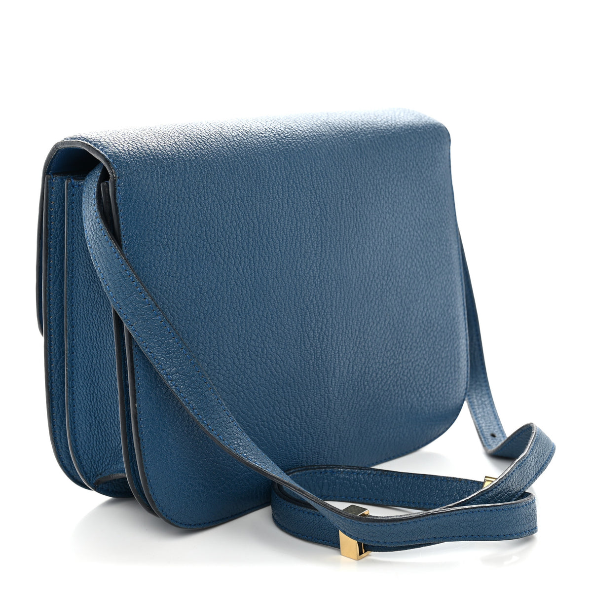 Celine Goatskin Medium Classic Box Flap Bag Deepsea 3 of 11