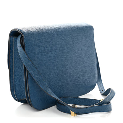 Celine Goatskin Medium Classic Box Flap Bag Deepsea 3 of 11