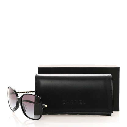 Chanel Lambskin Square Chain Sunglasses 5210-Q Black 8 of 8