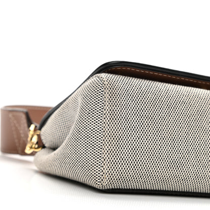 Burberry Cotton Canvas Horseferry Print Small Crossbody Bag Grey Tan 9 of 11