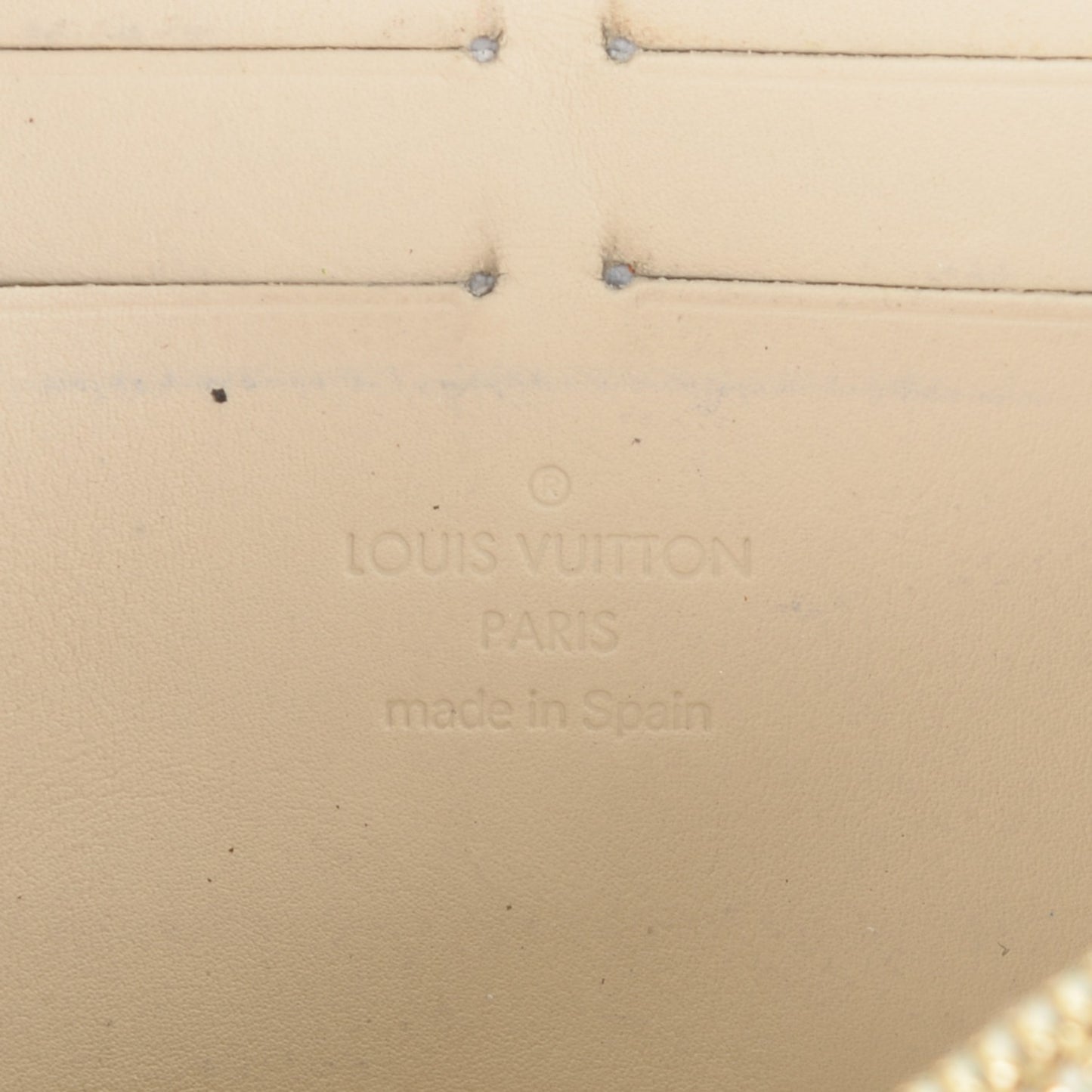 Vernis Leopard Zippy Wallet Blanc Corail