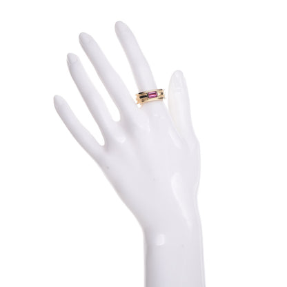 Tiffany 18K Yellow Gold Pink Tourmaline Atlas Ring 55 7.5 8 of 12