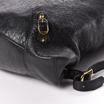 Balenciaga Agneau Classic Gold Hardware S Traveler Backpack Black 6 of 9