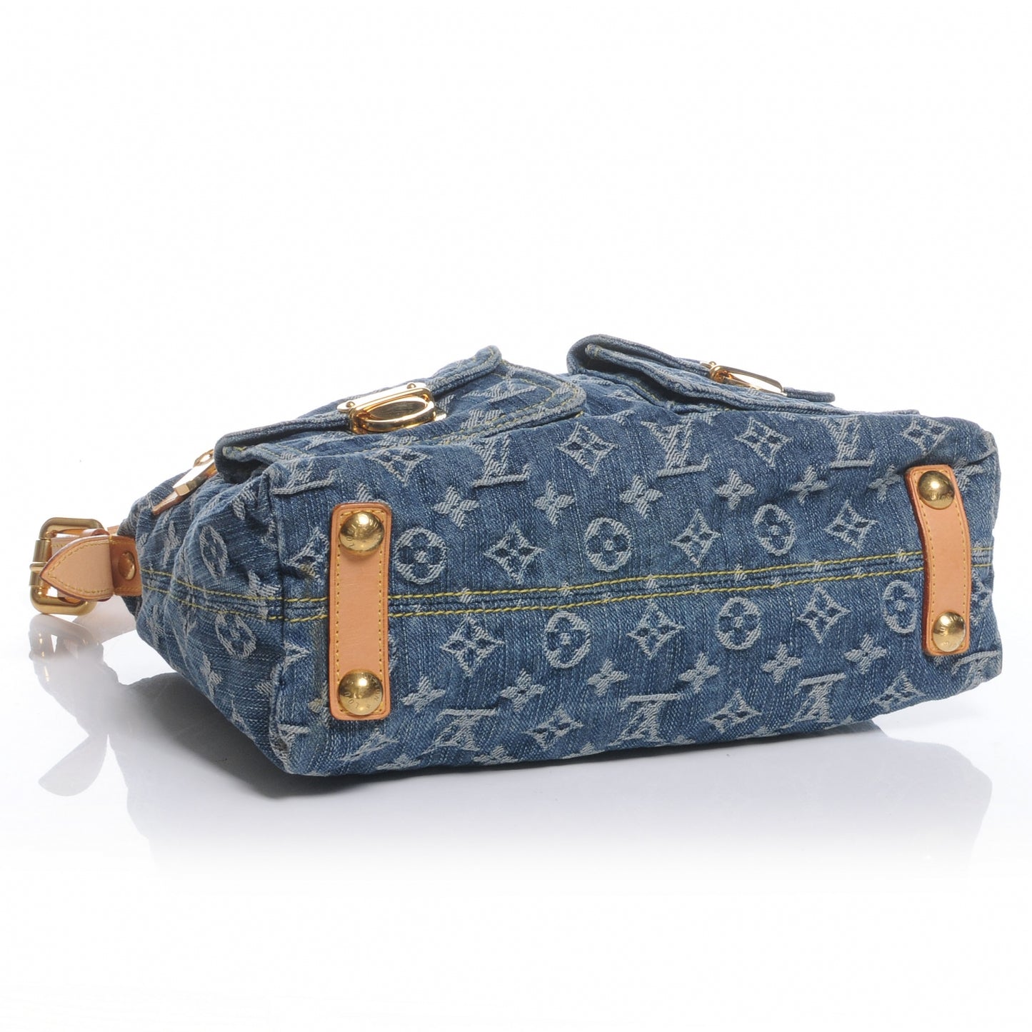 Monogram Denim Baggy PM Blue