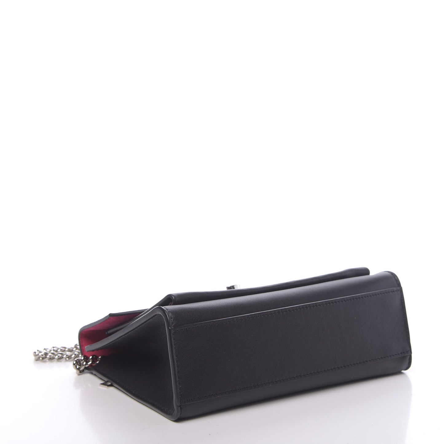 Soft Calfskin Pins My Lockme Chain Bag BB Black