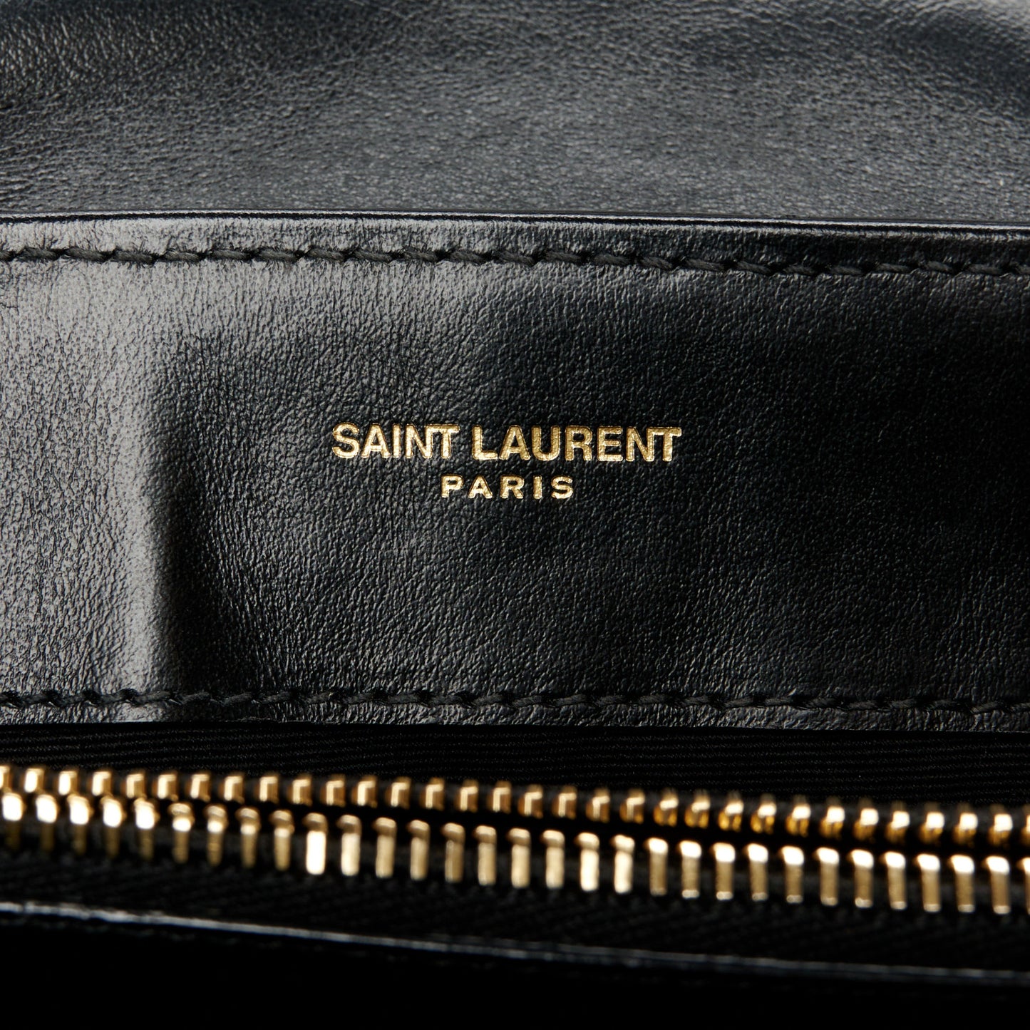 Calfskin Y Quilted Monogram Small Loulou Chain Satchel Black