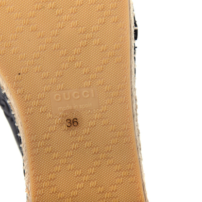 Gucci Guccissima Signature Espadrilles 36 Black 9 of 11