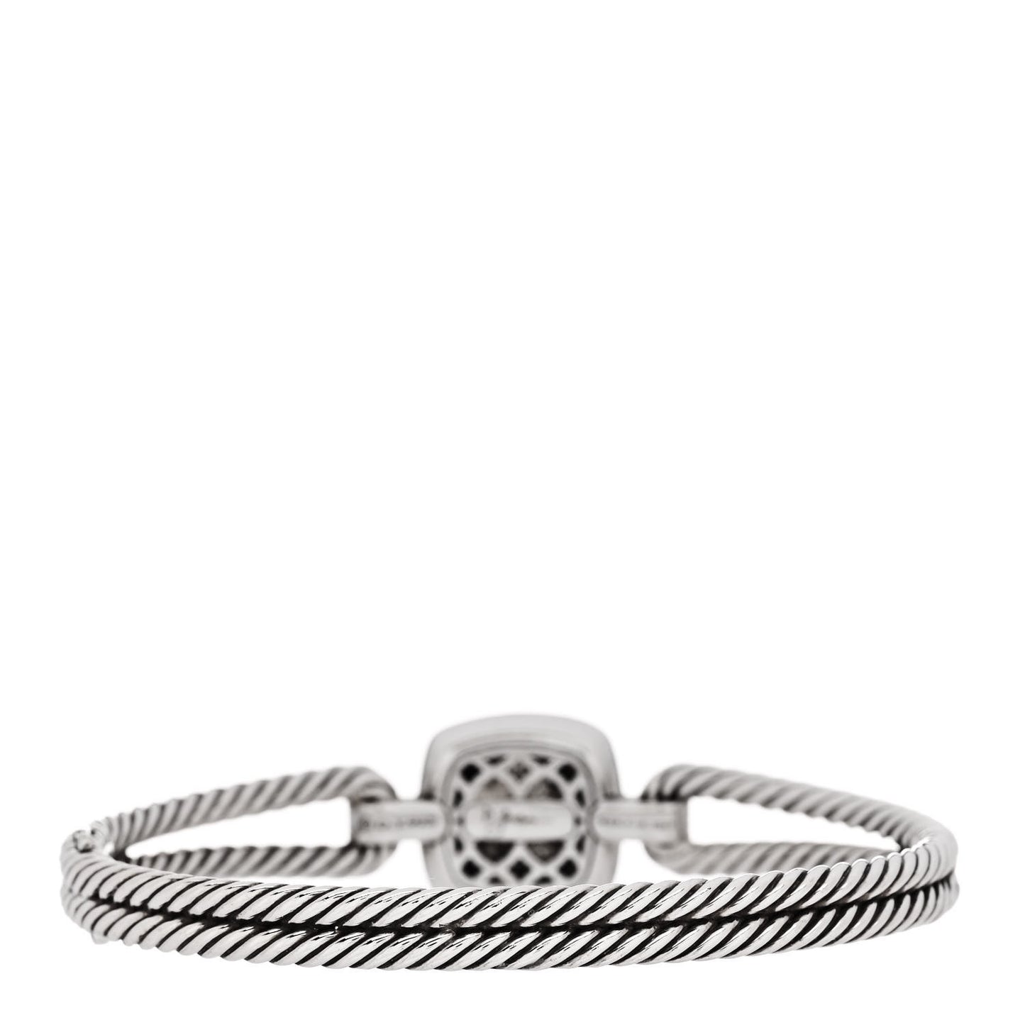 Sterling Silver 18K Yellow Gold Diamond Albion Cable Bracelet