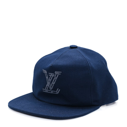 Louis Vuitton Cotton Chain Logo Cap M Navy 1 of 9