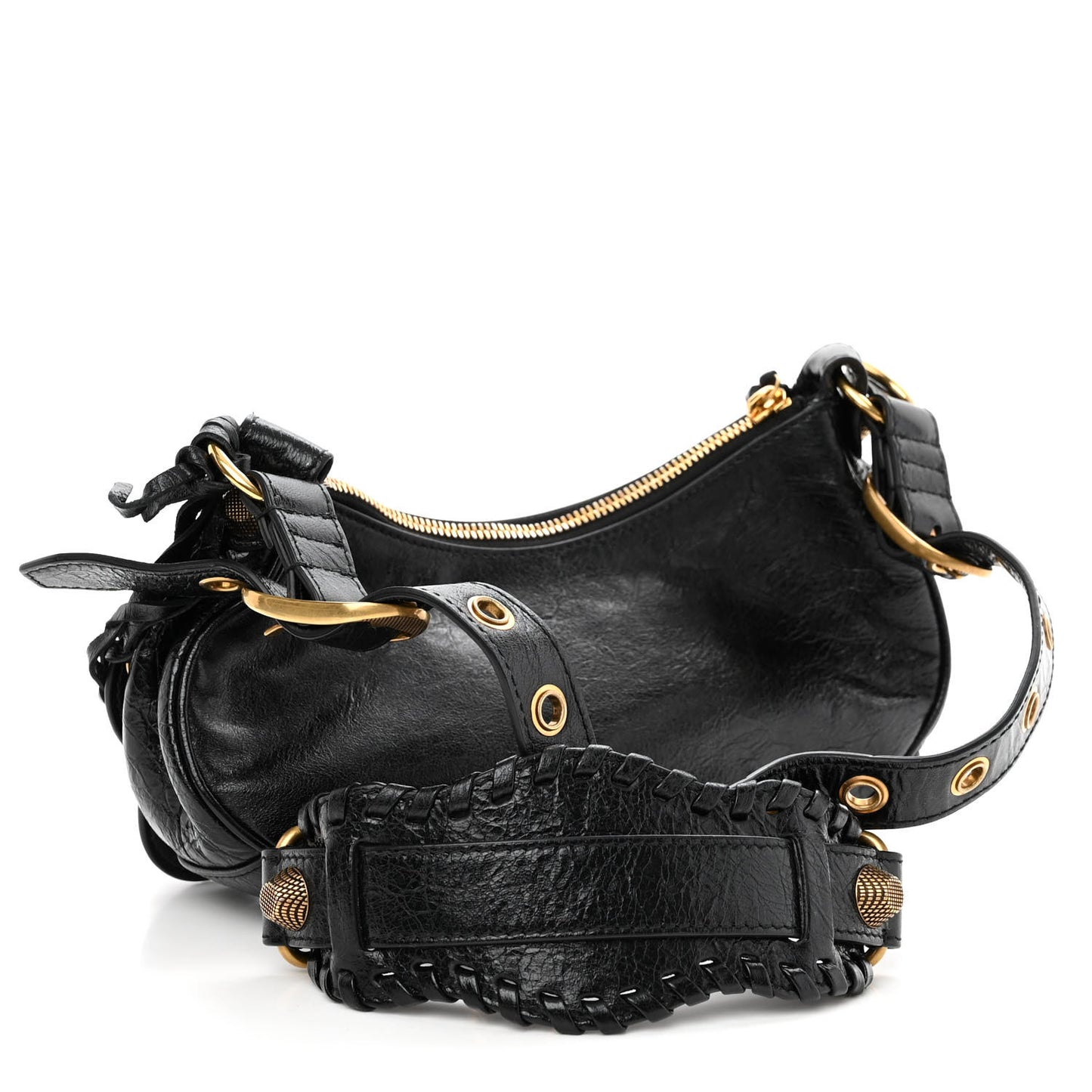 Agneau Arena Le Cagole Shoulder Bag XS Black