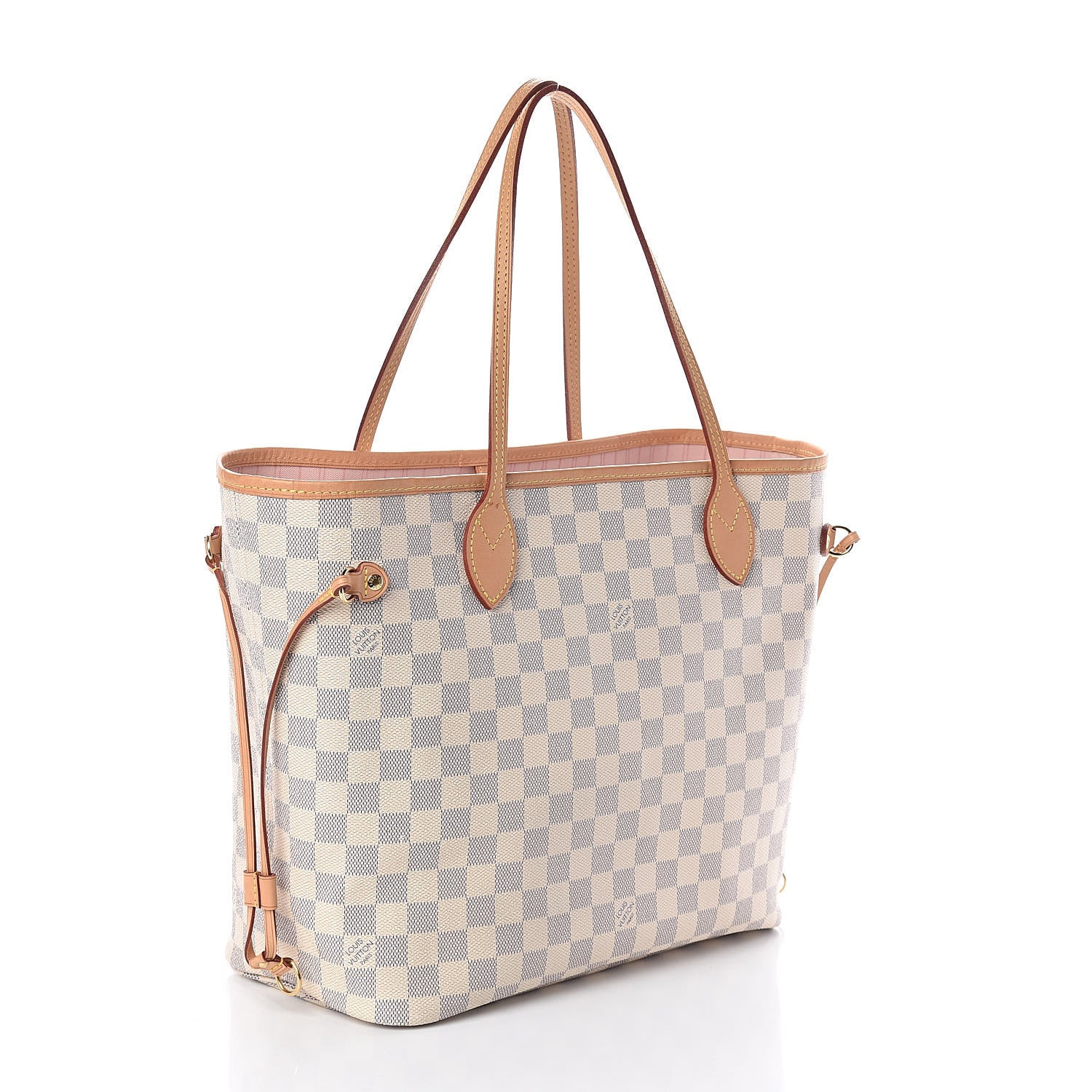 Louis Vuitton Damier Azur Neo Neverfull MM Rose Ballerine 3 of 10