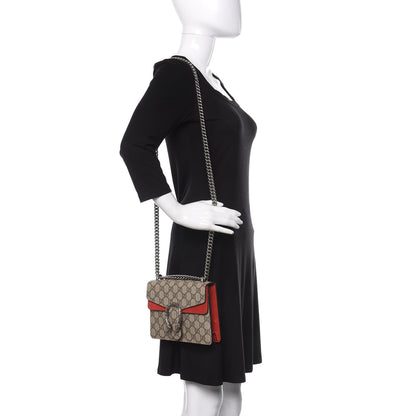 Gucci GG Supreme Monogram Mini Dionysus Shoulder Bag Hibiscus Red 2 of 10