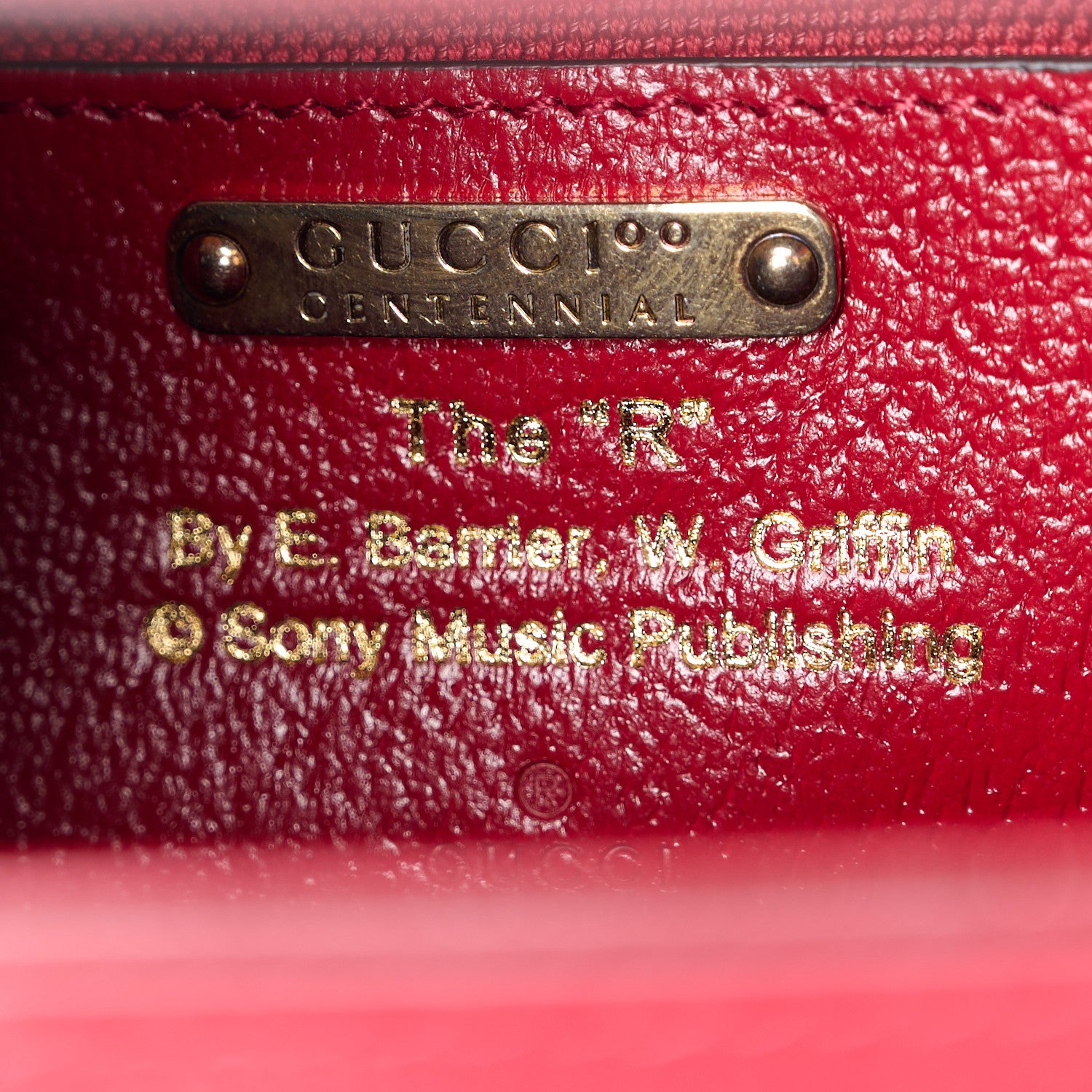 Gucci Canvas Calfskin 100 Centennial Music Medium Bamboo 1947 Top Handle Bag Ivory Red 7 of 15