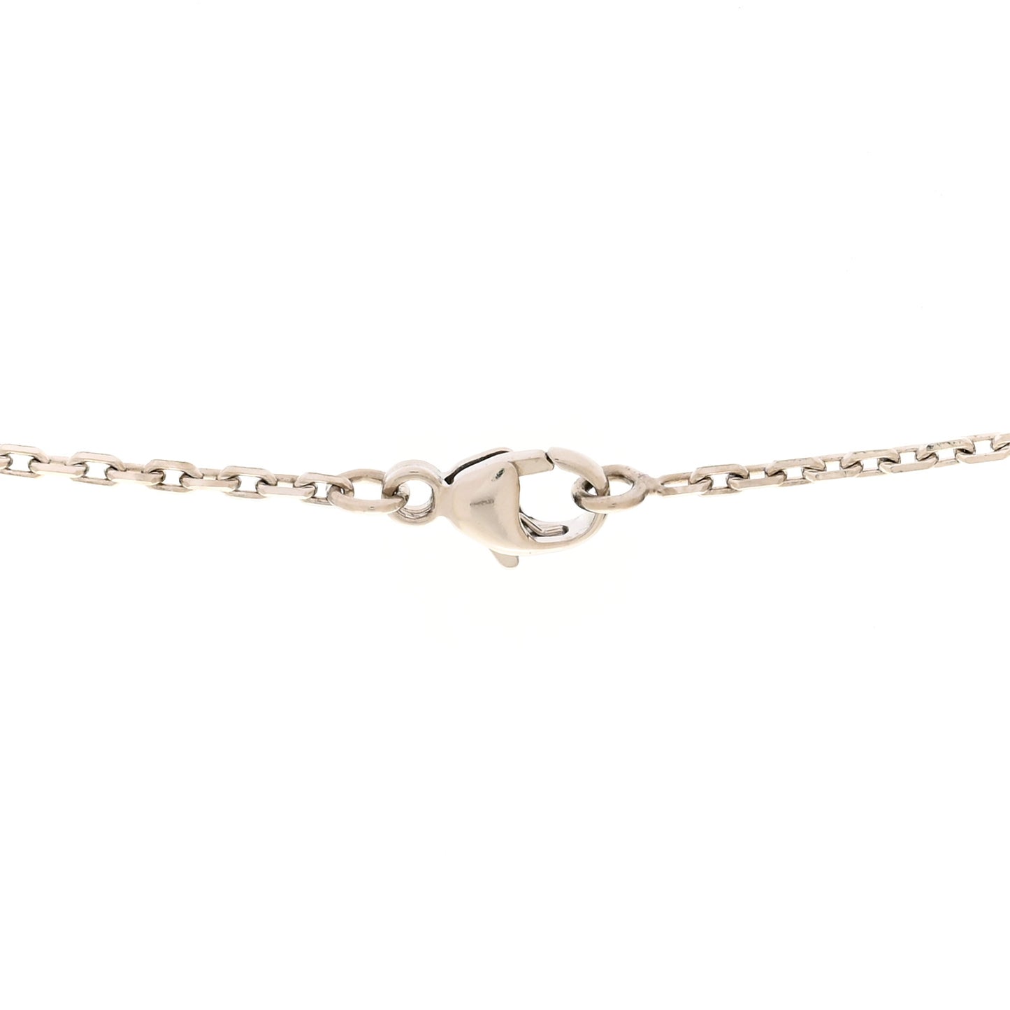 Lacquered Palladium Mini Pop H Pendant Necklace Bleu Jean