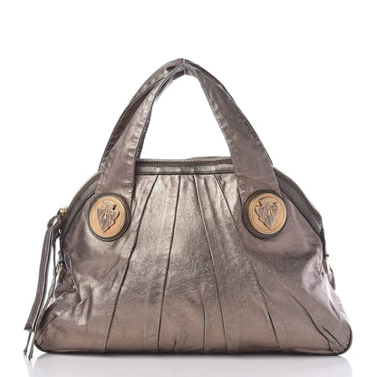 Gucci Metallic Calfskin Medium Hysteria Top Handle Bag Gold 1 of 18