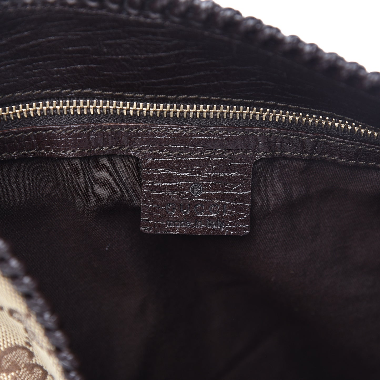 Monogram Large Horsebit Chain Hobo Dark Brown