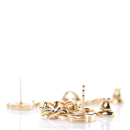 Christian Dior Danseuse Etoile Chain Earrings Gold 4 of 5