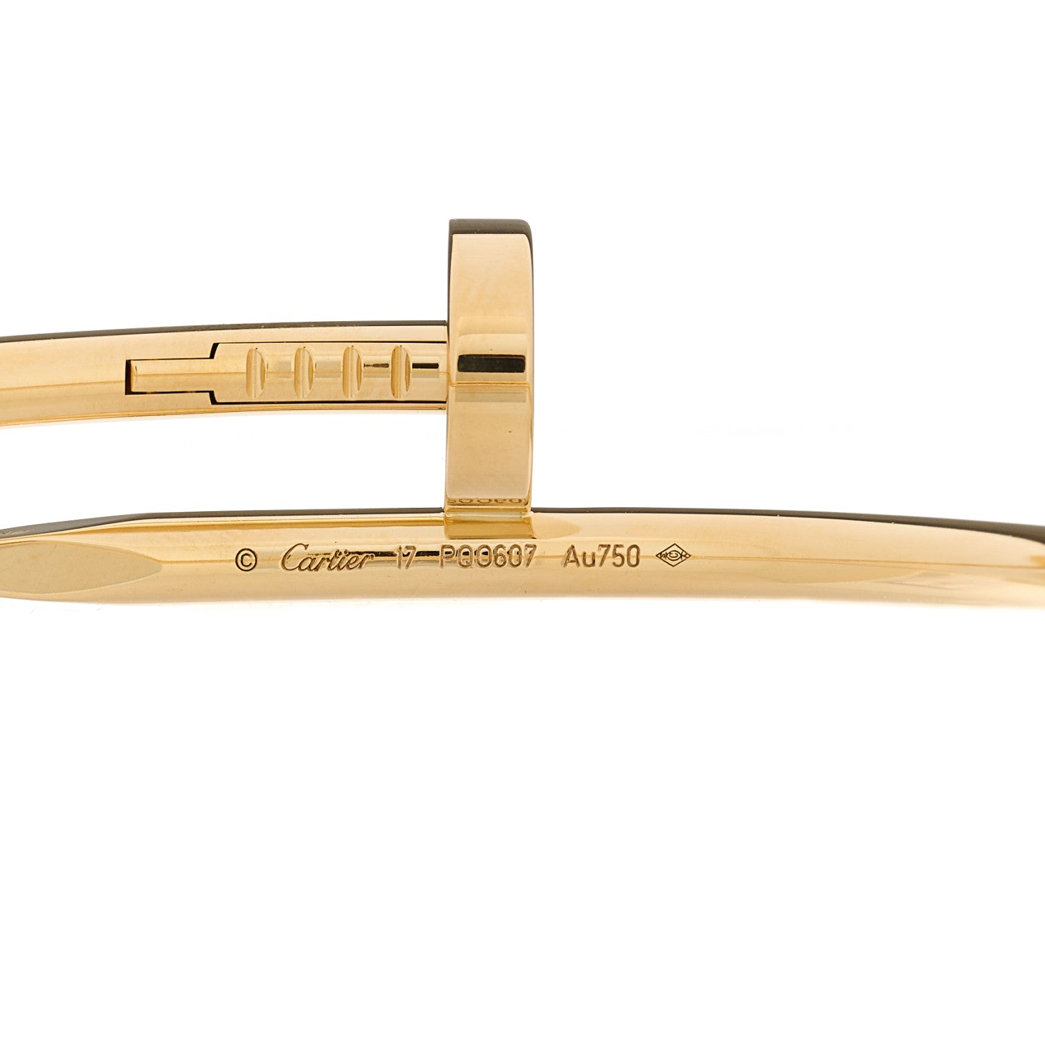 Cartier 18K Yellow Gold Juste Un Clou Bracelet 17 3 of 4