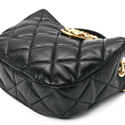 Chanel Lambskin Quilted Small Chain Hobo Black 11 of 11