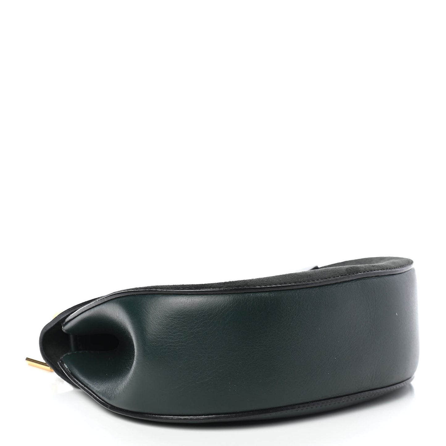 Suede Smooth Calfskin Drew Shoulder Bag Intense Green