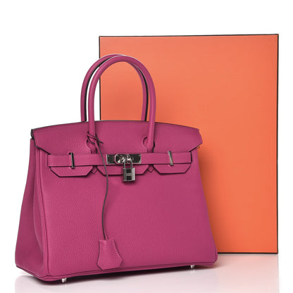 Hermes Togo Birkin 30 Rose Pourpre 32 of 32