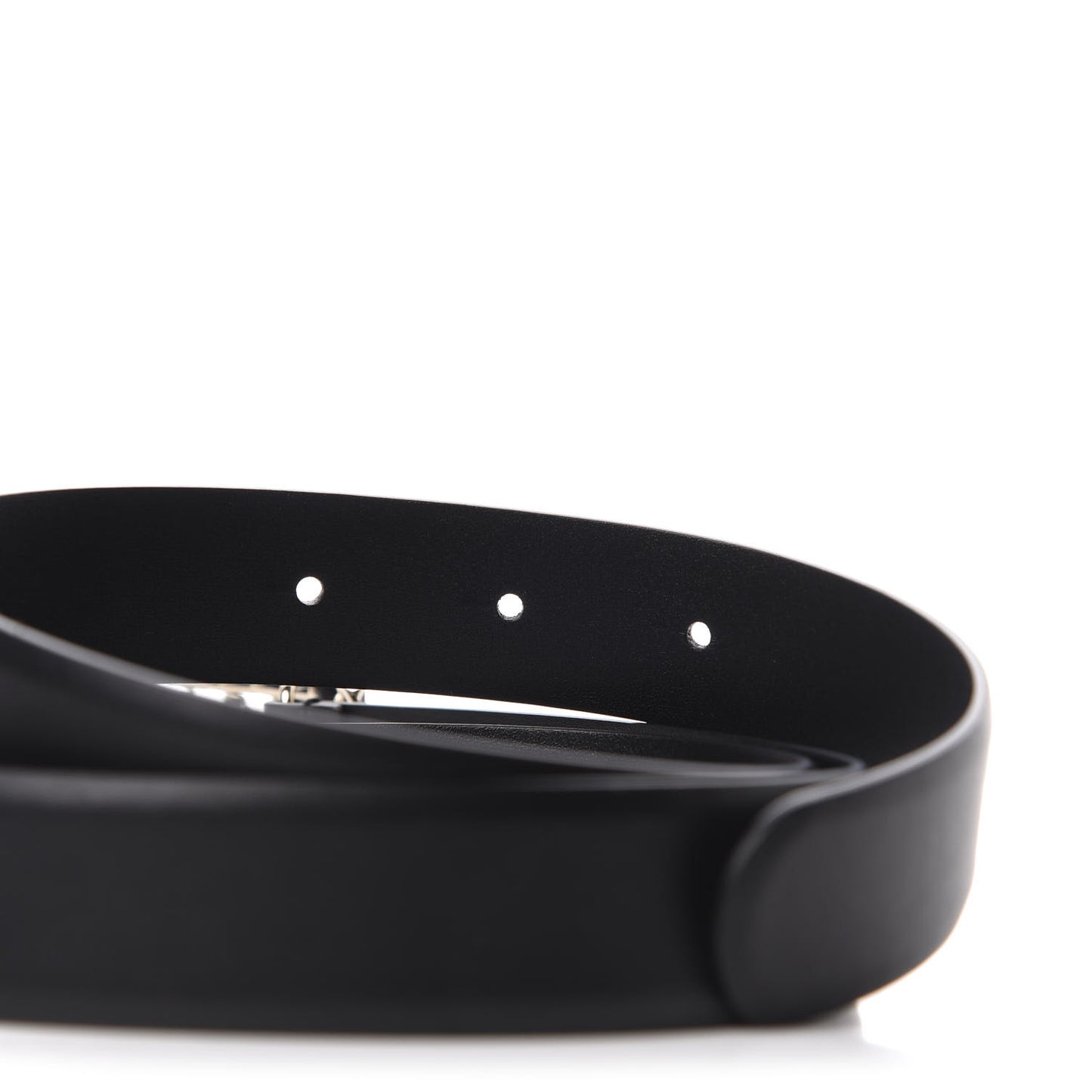 Calfskin CC Chain Vintage Allure Logo Belt 85 34 Black