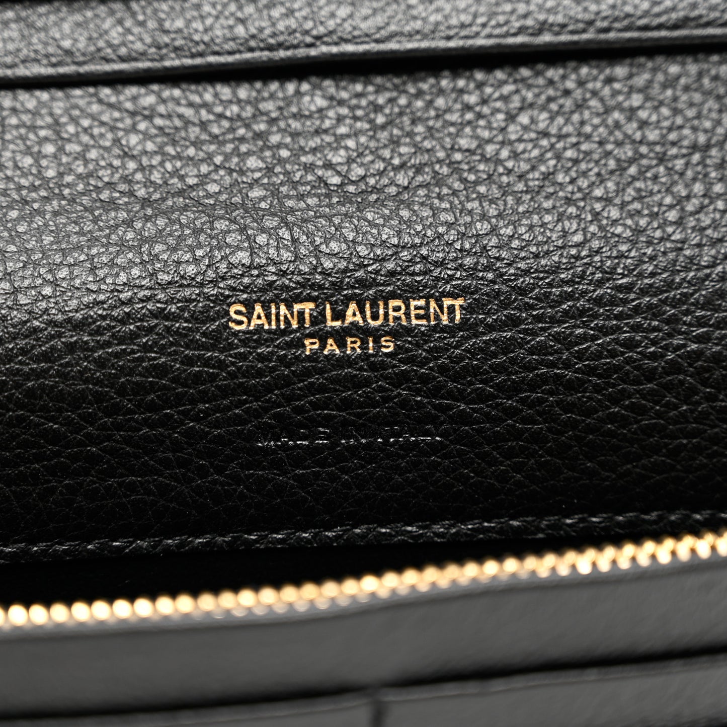 Calfskin Tiny Monogram Cassandre Wallet Black