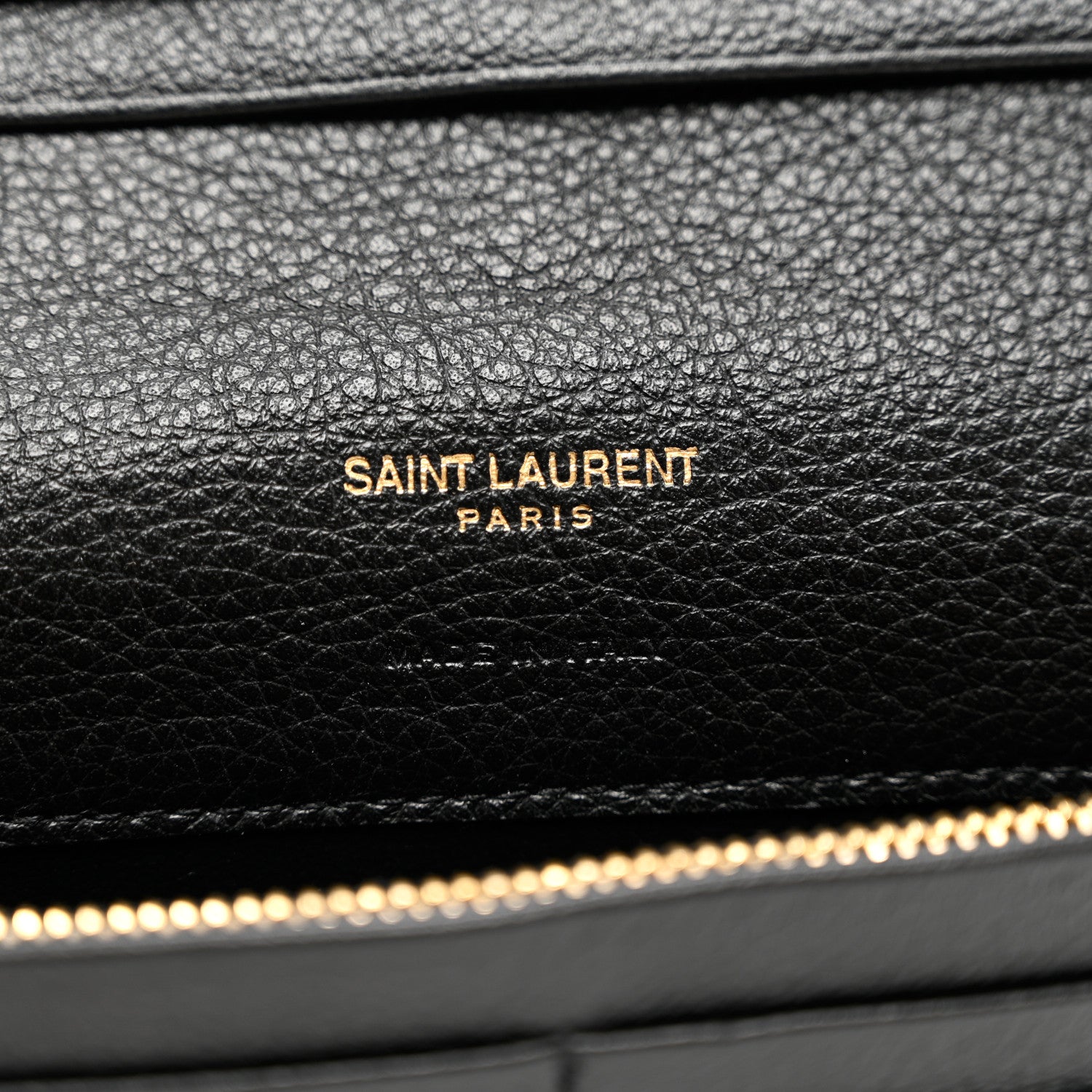 Saint Laurent Calfskin Tiny Monogram Cassandre Wallet Black 6 of 6