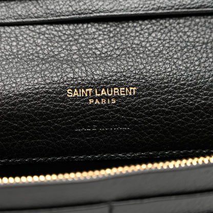 Saint Laurent Calfskin Tiny Monogram Cassandre Wallet Black 6 of 6