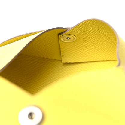 Hermes Epsom Calvi Card Case Lime 6 of 11