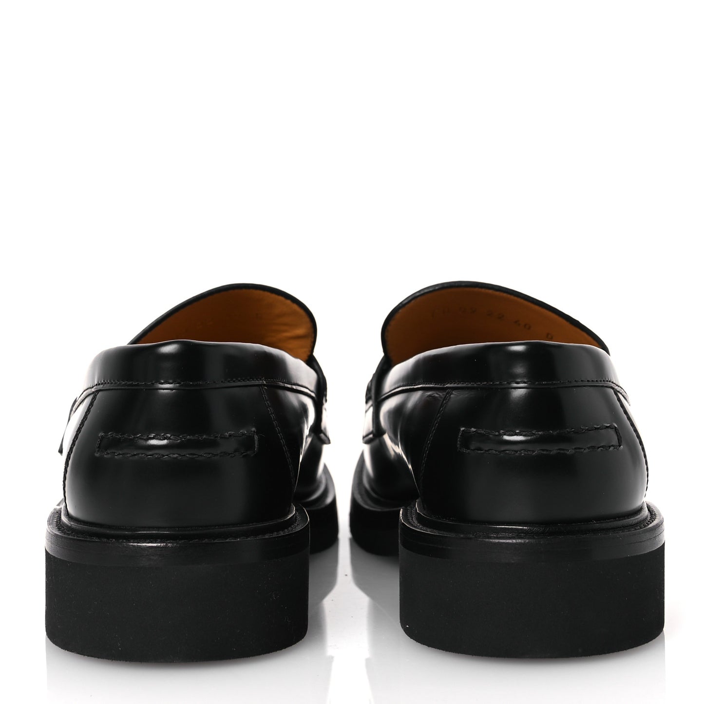 Brushed Calfskin Boy Loafers 40 Black