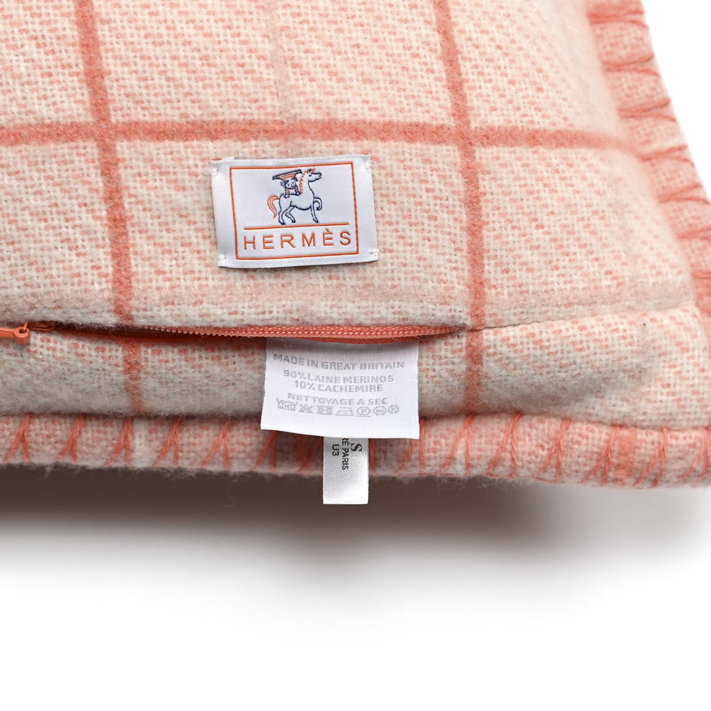 Wool Cashmere Avalon Cabriole Pillow Melon