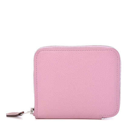 Hermes Epsom Silk'in Compact Wallet Mauve Sylvestre 1 of 8