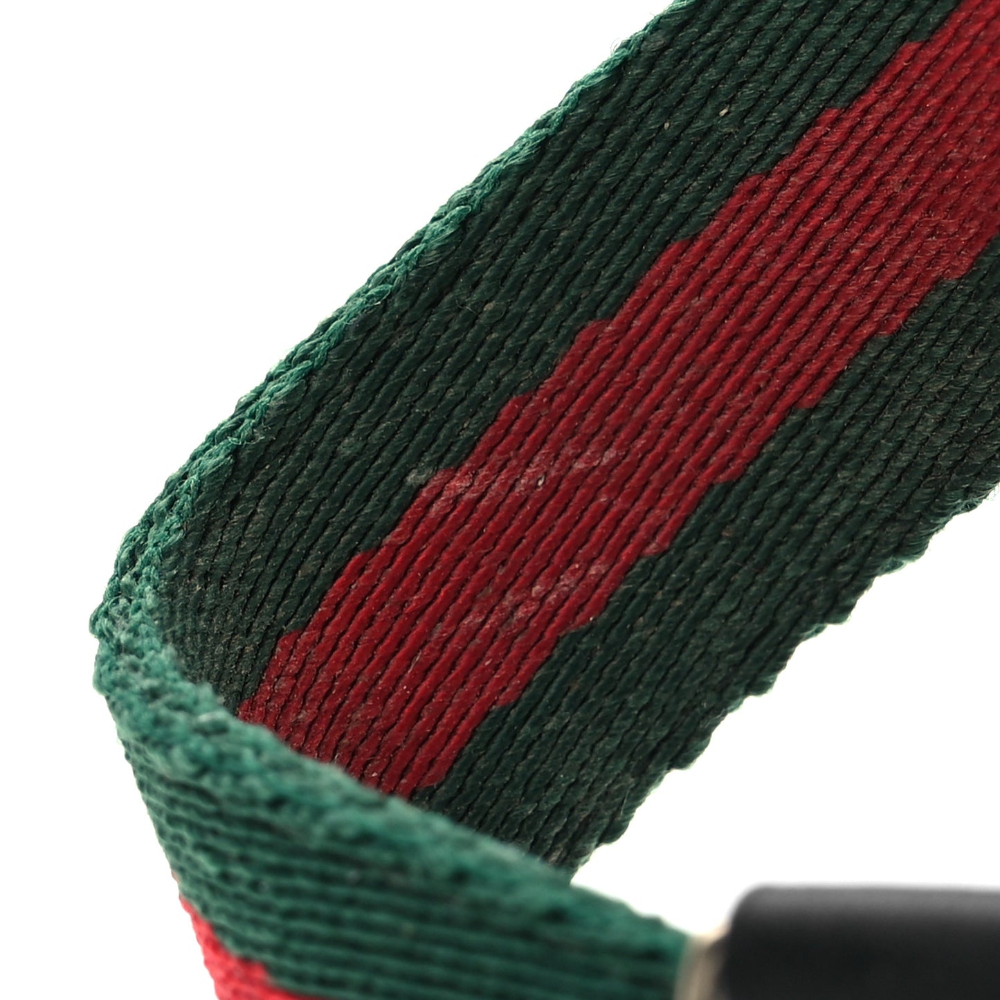 Nylon Guccissima Web Womens Thong Sandals 40.5 Green Red Black