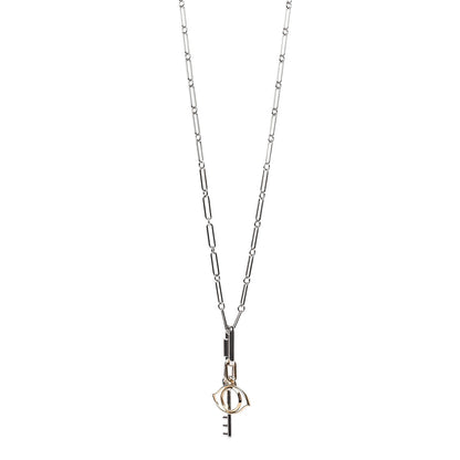 Hermes Palladium Permabrass Curiosite Charm Pendant Necklace 1 of 7