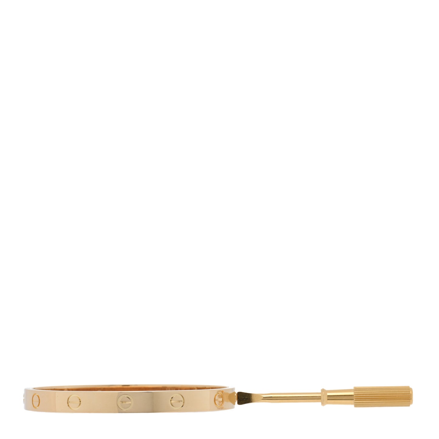 18K Yellow Gold LOVE Bracelet 17